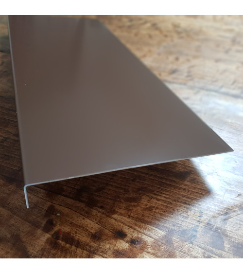 Bandeau de rive 1 pli sur mesure en aluminium couleur. Différent coloris disponibles