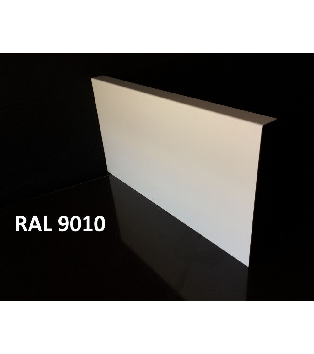 Bandeau de Rive 1 plis en Aluminium couleur RAL 9010