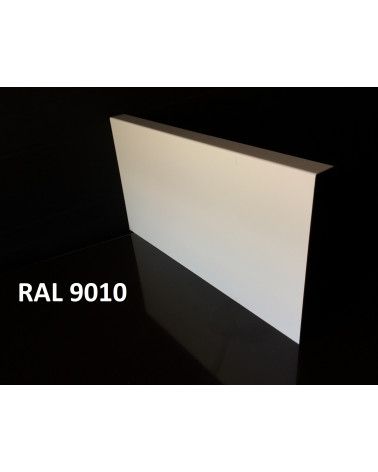 Bandeau de Rive 1 plis en Aluminium couleur RAL 9010