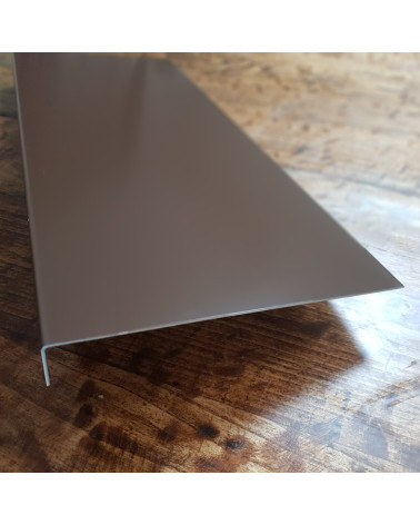 Bandeau de Rive en Aluminium 1 pli couleur sur mesure 1 mm