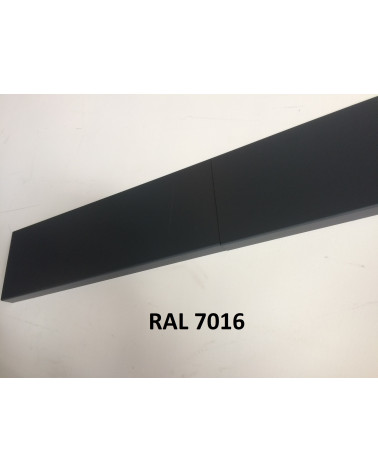 Bandeau de Rive en Aluminium 1 pli couleur sur mesure 1 mm