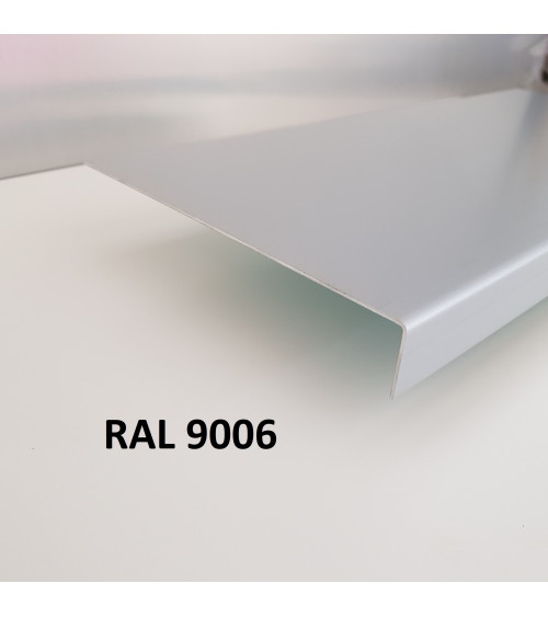 Bandeau de rive 2 plis sur mesure en aluminium couleur. Différent coloris disponibles