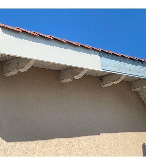Bandeau de Rive 1 plis en Aluminium couleur RAL 9010