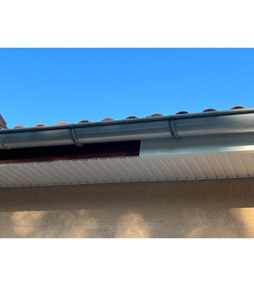 Bandeau de Rive 1 plis en Aluminium couleur RAL 9010