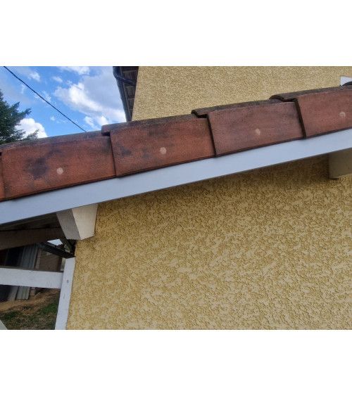 Bandeau de Rive 1 plis en Aluminium couleur RAL 9006