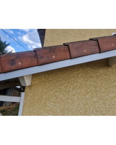 Bandeau de Rive 1 plis en Aluminium couleur RAL 9006