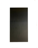 échantillon anodise noir brosse