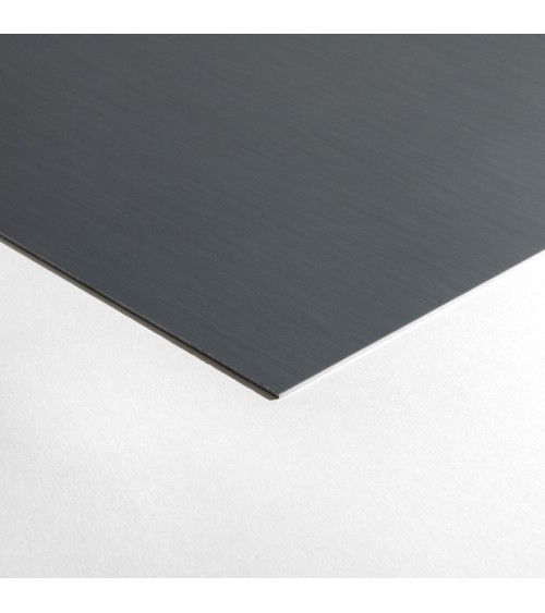 Plaque Aluminium Aspect Zinc Foncé 1,5 mm