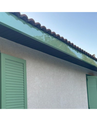 Bandeau de Rive 2 plis en Aluminium couleur RAL 6021