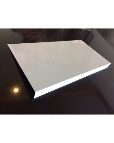 Bandeau de Rive 1 plis en Aluminium couleur RAL 9010 Blanc Pure