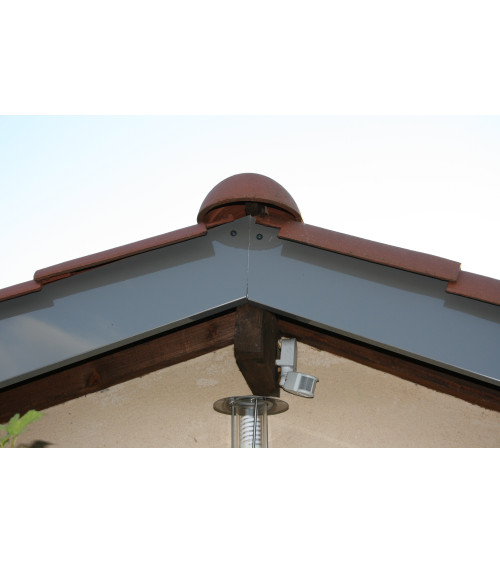 Bandeau de rive 1 pli sur mesure en aluminium couleur. Différent coloris disponibles