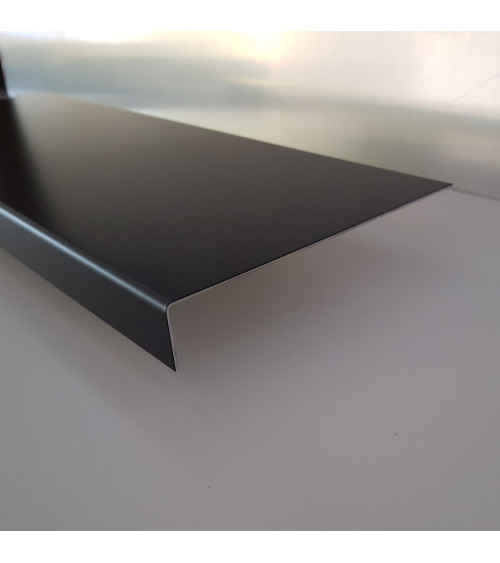 Bandeau de rive 1 pli sur mesure en aluminium couleur. Différent coloris disponibles