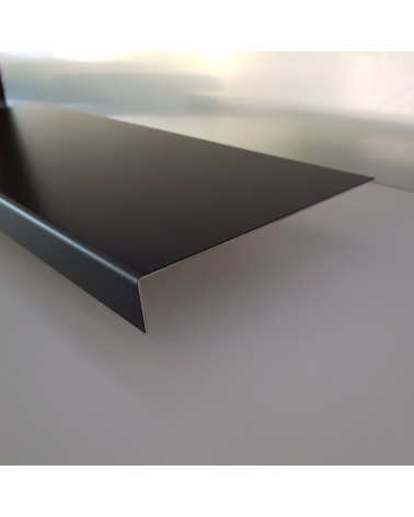 Bandeau de Rive 1 plis en Aluminium couleur RAL 9005