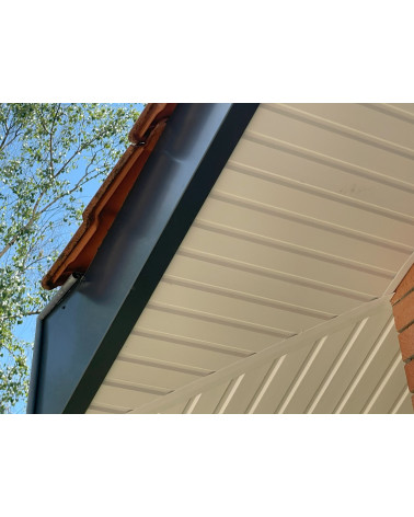 Bandeau de rive 2 plis sur mesure en aluminium RAL 7016