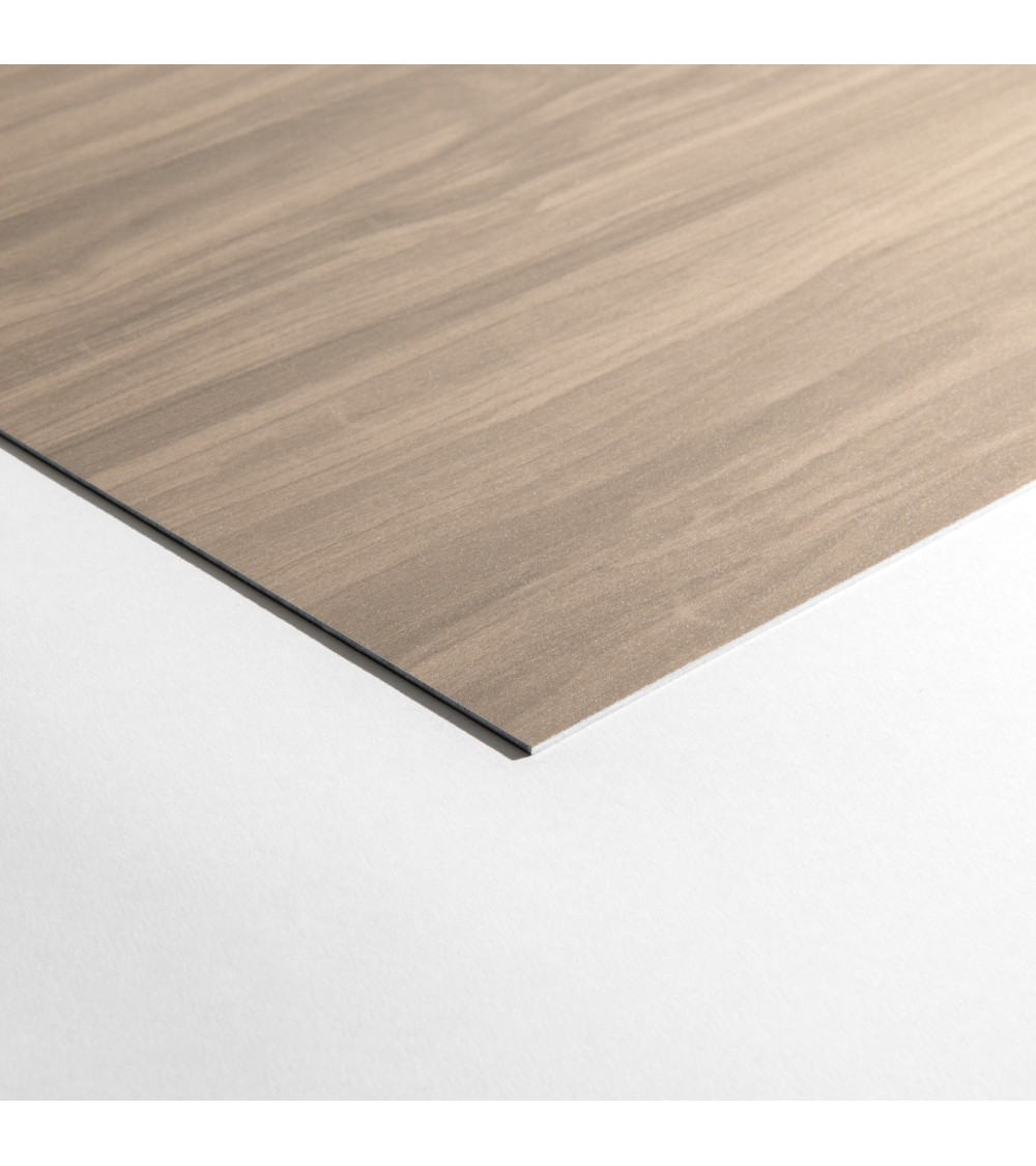 Echantillon Fond de Hotte / Crédence  Aluminium Chêne Clair