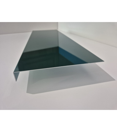 Bandeau de rive 1 pli sur mesure en aluminium couleur. Différent coloris disponibles