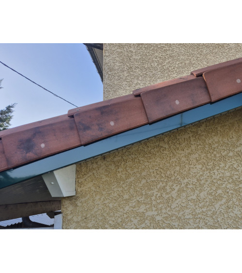 Bandeau de rive 1 pli sur mesure en aluminium couleur. Différent coloris disponibles