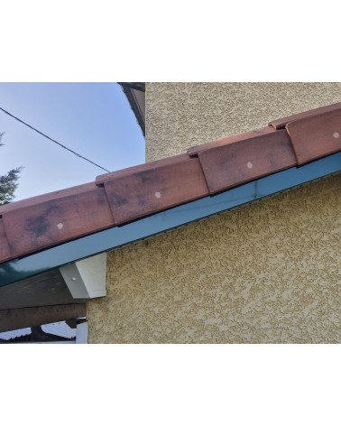 Bandeau de Rive en Aluminium 1 pli couleur sur mesure 1,5 mm