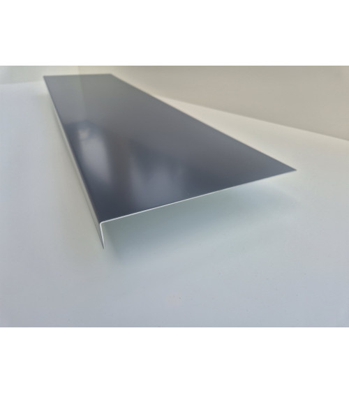 Bandeau de rive 1 pli sur mesure en aluminium couleur. Différent coloris disponibles