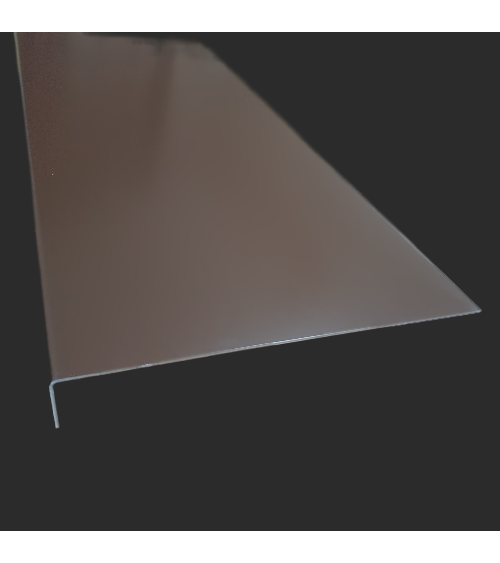 Bandeau de rive 1 pli sur mesure en aluminium couleur. Différent coloris disponibles
