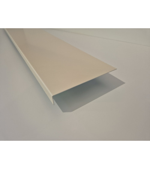 Bandeau de rive 1 pli sur mesure en aluminium couleur. Différent coloris disponibles