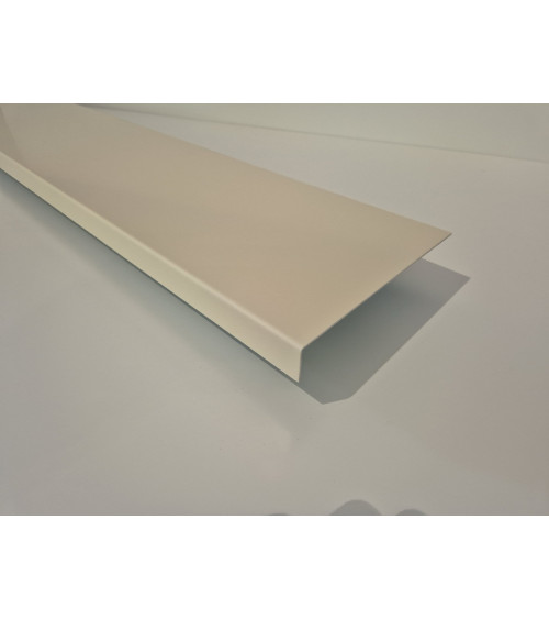 Bandeau de rive 1 pli sur mesure en aluminium couleur. Différent coloris disponibles