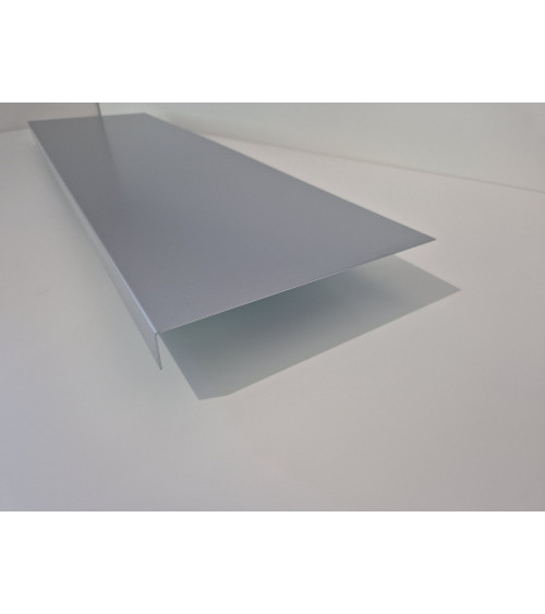Bandeau de Rive 1 plis en Aluminium couleur RAL 9006
