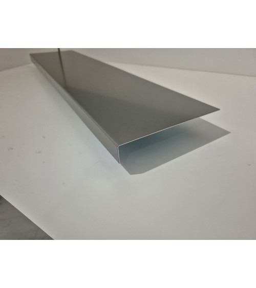 Bandeau de rive 1 pli sur mesure en aluminium couleur. Différent coloris disponibles