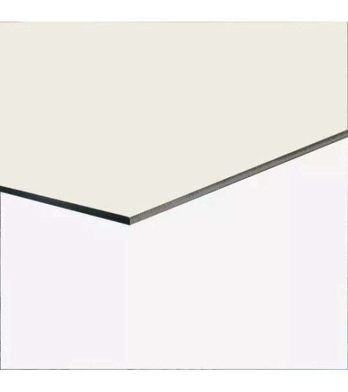 Échantillon Alu Blanc Gris-1,5 mm RAL 9002