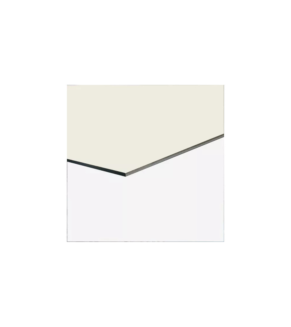 Échantillon Alu Blanc Gris-1,5 mm RAL 9002
