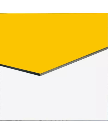 Plaque Aluminium Jaune Signalisation RAL 1023 B