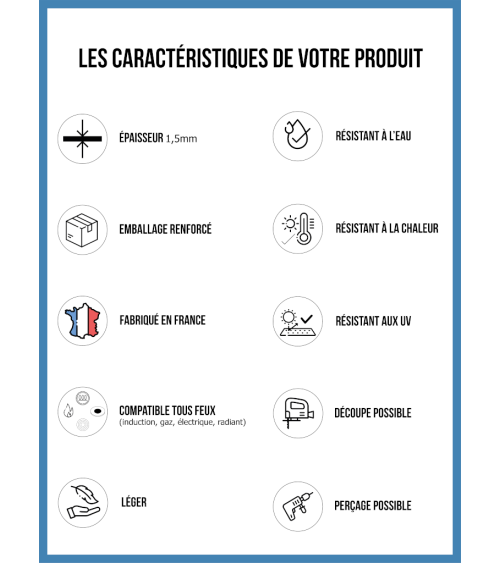 Plaque Aluminium Rouge marron Ral 3011 S