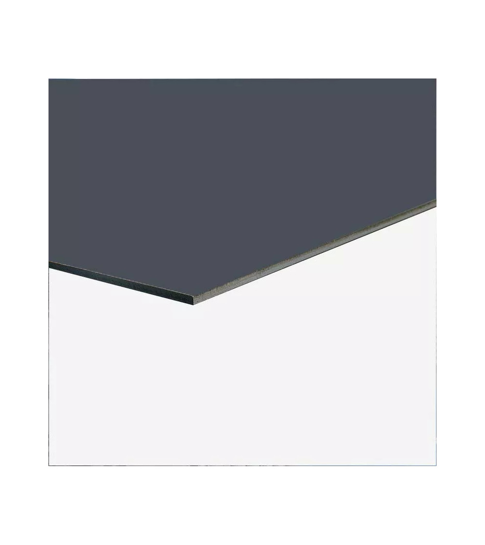 Échantillon Alu Gris Signalisation 1,5 mm RAL 7042