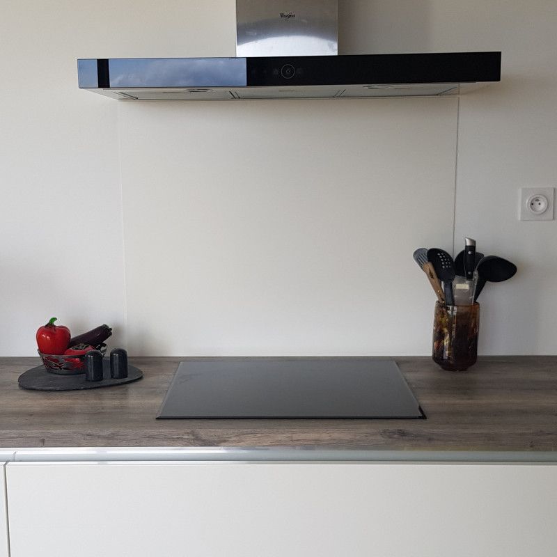 Crédence Aluminium Blanc Pure RAL 9010 sur mesure Crédence Aluminium Blanc Pure RAL 9010 sur mesure