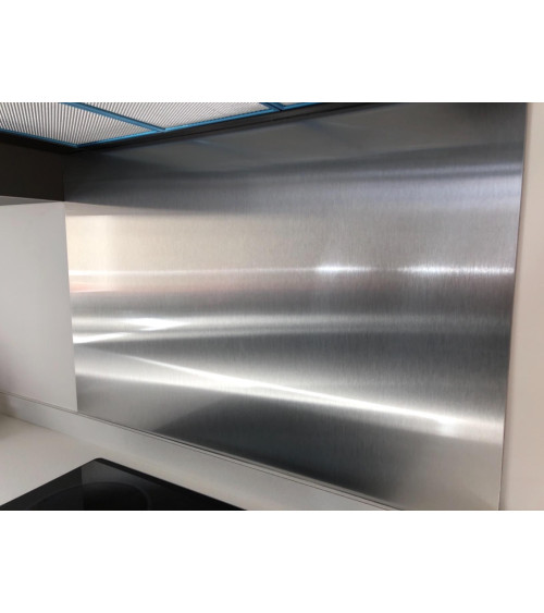 Fond de Hotte / Crédence Inox Magnétique Brossé 1 mm