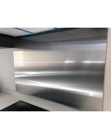 Fond de Hotte / Crédence Inox Magnétique Brossé 1 mm