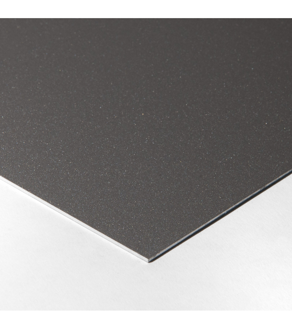 Échantillon Alu Gris-1,5 mm RAL 9007