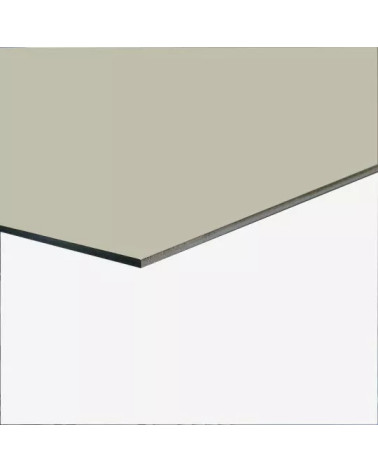 Echantillon Fond de Hotte / Crédence Alu Gris Silex Ral 7032 1,5 mm