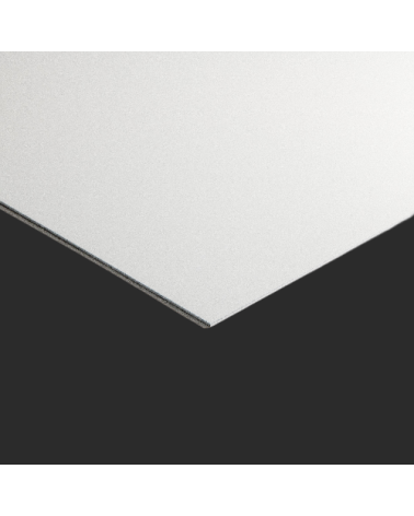 Echantillon Fond de Hotte / Crédence Alu Blanc Pur RAL 9010 1,5 mm
