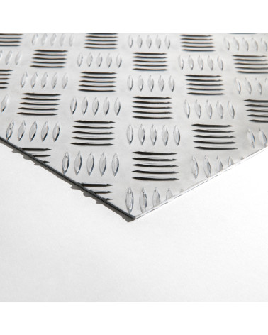 Plaque Aluminium Strié