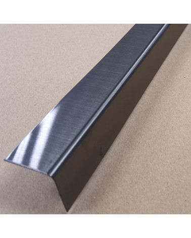 Cornière inox noir brosse