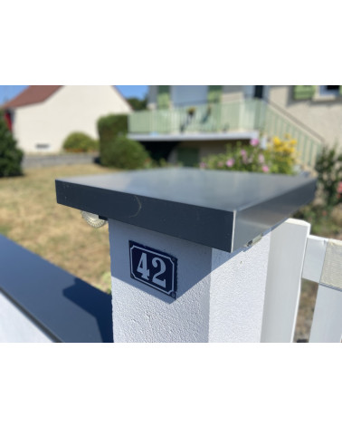 Chapeau Acier gris Anthracite Ral 7016