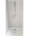 Protection douche Aluminium Télégris Ral 7047 sur mesure
