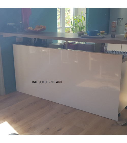Plaque aluminium RAL 9010 Mat